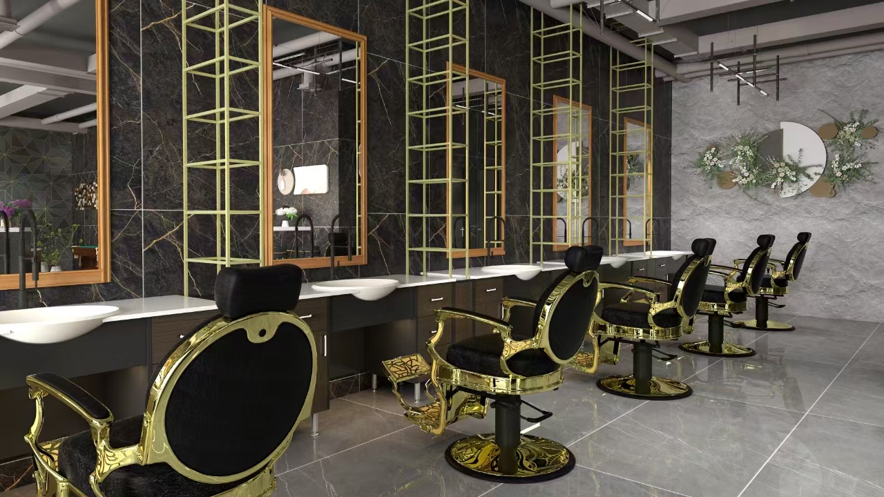 Luxury salon interior
